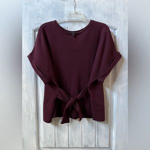 Express Crew Neck Bow accent shirt, Large
